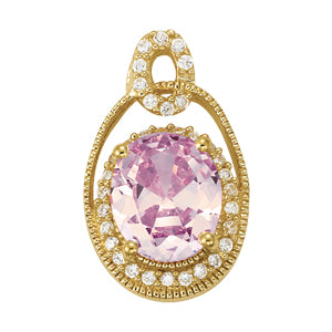 Oval Gemstone Pendant · 0.26 ct tw