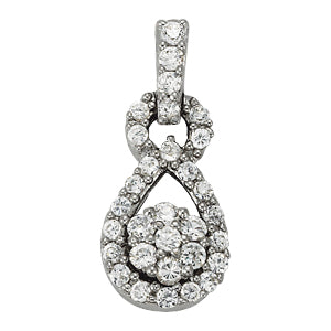 Cluster Diamond Pendant · 0.34 ct tw