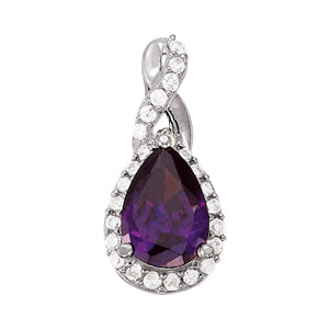 Pear Gemstone Pendant · 0.25 ct tw