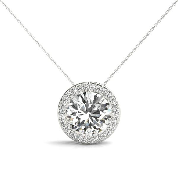 Round Gemstone Pendant · 2.14 ct tw