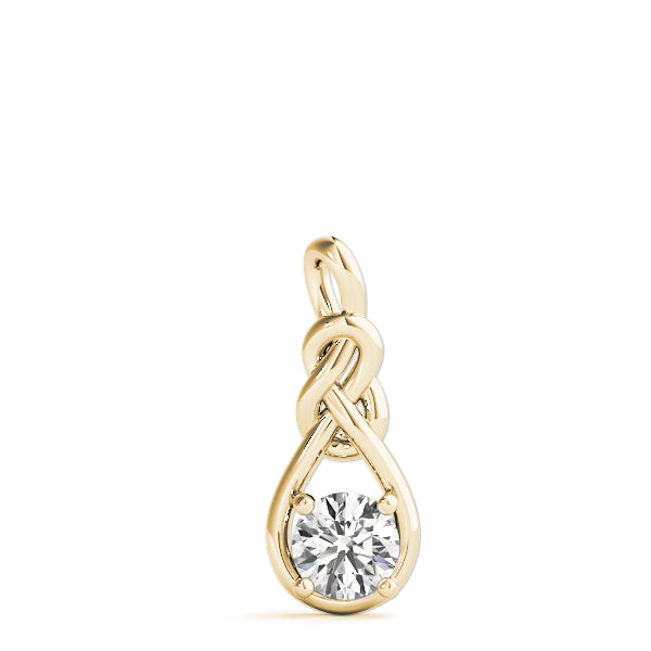 Round Love Knot Diamond Pendant · 0.50 ct tw