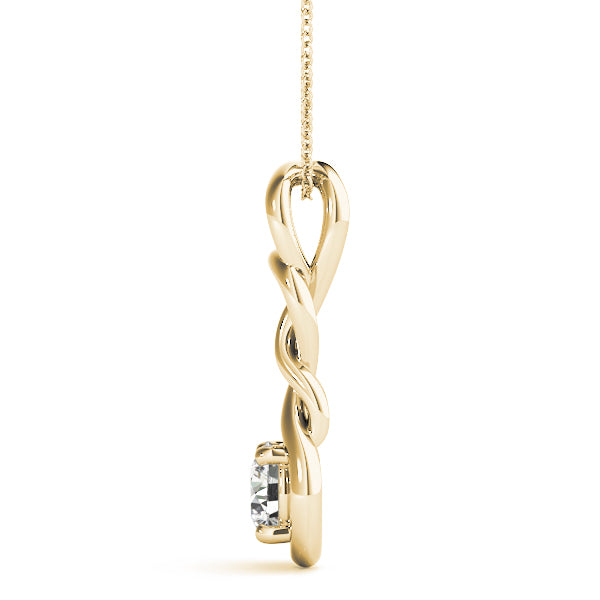Love Knot Diamond Pendant · 0.50 ct tw