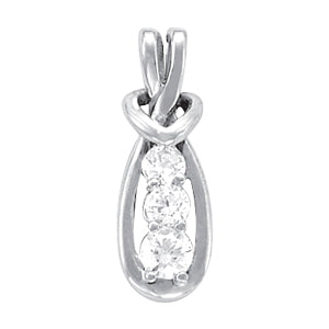 Love Knot Diamond Pendant · 0.24 ct tw