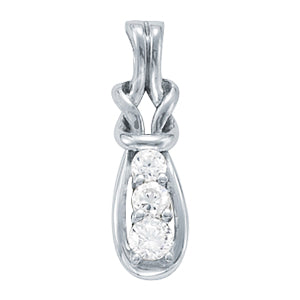 Love Knot Diamond Pendant · 0.50 ct tw
