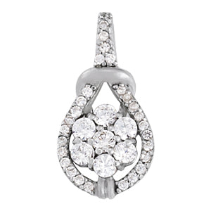 Cluster Diamond Pendant · 0.49 ct tw