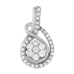 Love Knot Diamond Pendant · 0.49 ct tw