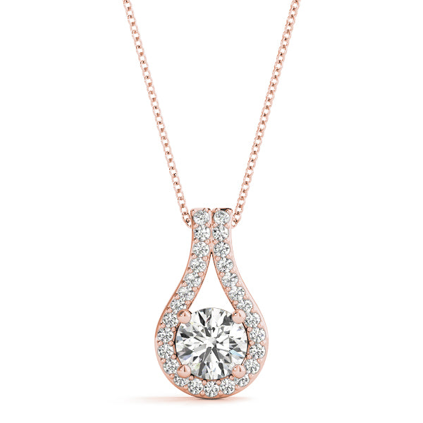Round Diamond Solitaire Pendant · 0.37 ct tw