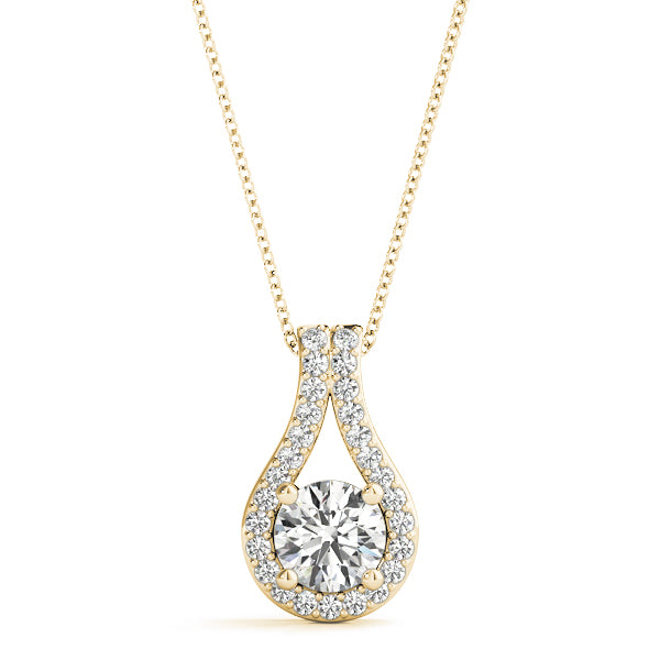 Round Diamond Solitaire Pendant · 0.63 ct tw