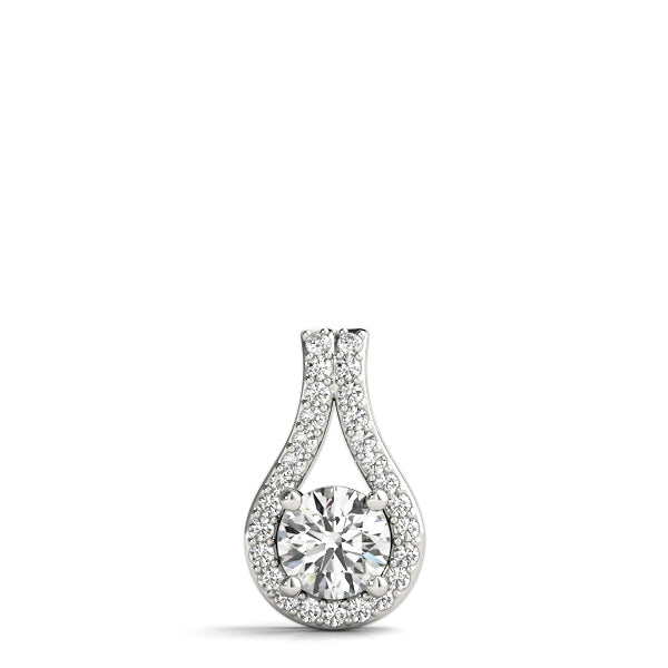Round Diamond Solitaire Pendant · 0.37 ct tw