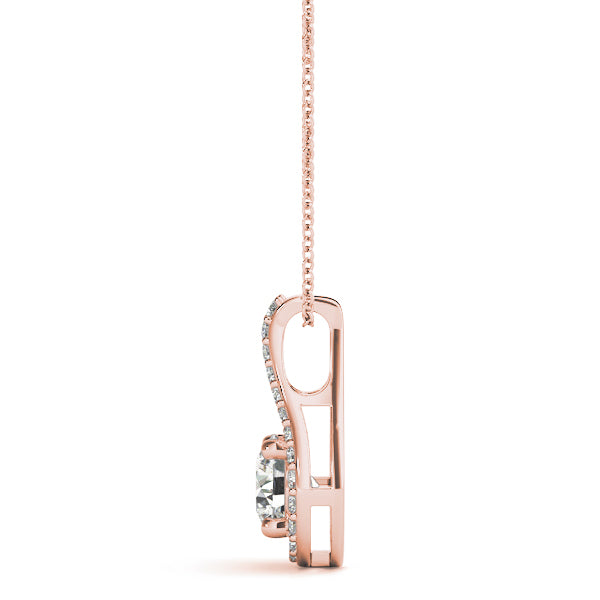 Round Diamond Solitaire Pendant · 0.37 ct tw