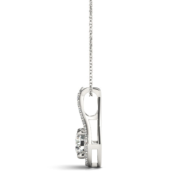 Round Diamond Solitaire Pendant · 0.37 ct tw
