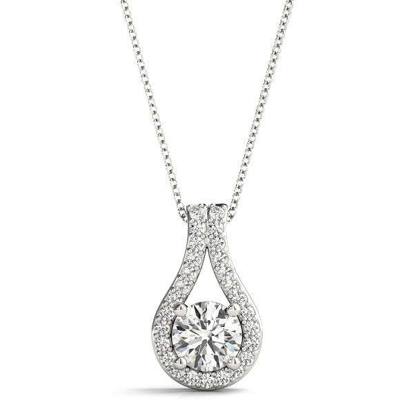 Round Diamond Solitaire Pendant · 0.63 ct tw