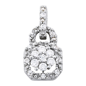 Cluster Diamond Pendant · 0.32 ct tw