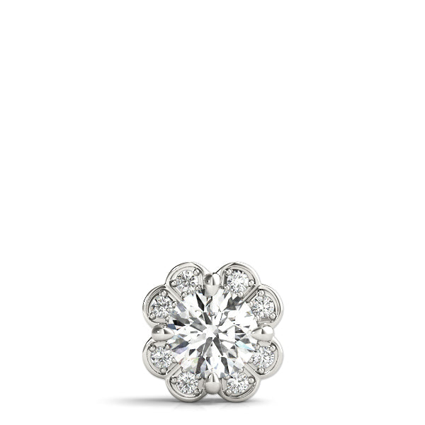 Round Halo Diamond Pendant · 0.57 ct tw