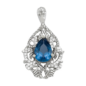 Pear Gemstone Pendant · 0.22 ct tw