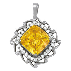 Cushion Gemstone Pendant · 0.42 ct tw