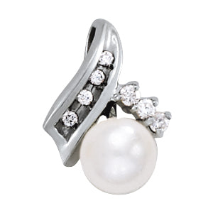 Pearl Gemstone Pendant · 0.10 ct tw