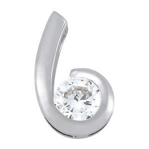 Round Diamond Solitaire Pendant · 1.00 ct tw