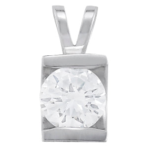 Round Diamond Solitaire Pendant · 1.99 ct tw