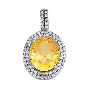 Oval Gemstone Pendant · 0.77 ct tw