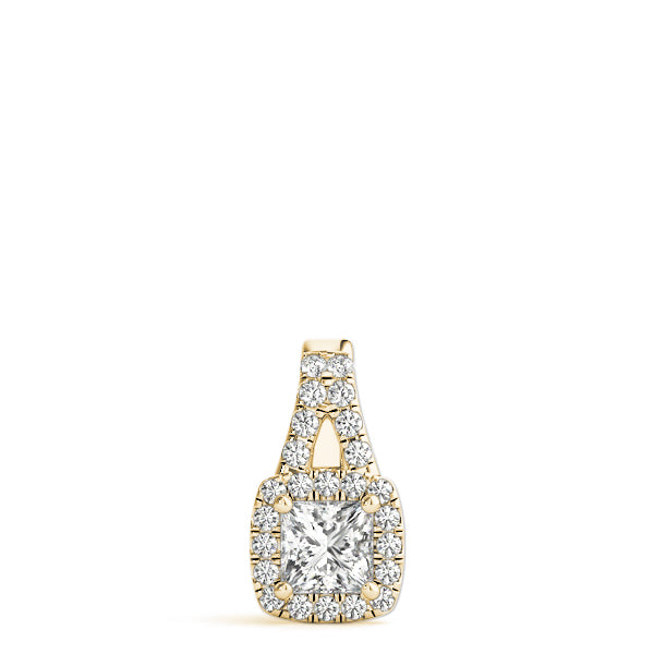 Square Halo Diamond Pendant · 0.81 ct tw