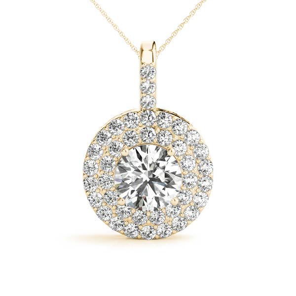 Round Halo Diamond Pendant · 2.30 ct tw