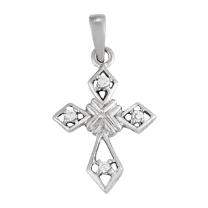 Religious Crosses Diamond Pendant · 0.04 ct tw