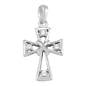 Religious Crosses Diamond Pendant · 0.04 ct tw