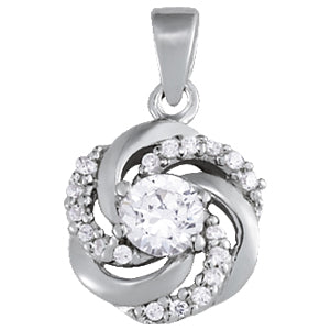 Round Fashion Diamond Pendant · 0.53 ct tw