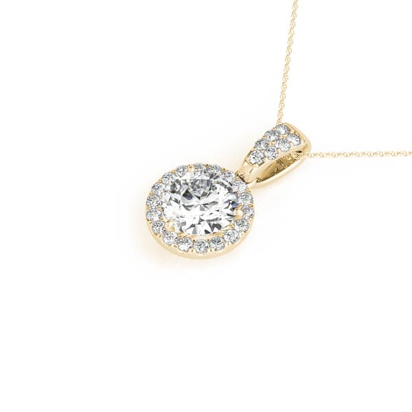 Round Halo Diamond Pendant · 1.72 ct tw