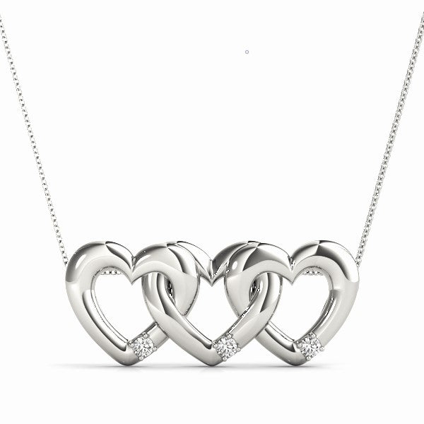 2 Row Cluster Diamond Pendant · 0.09 ct tw