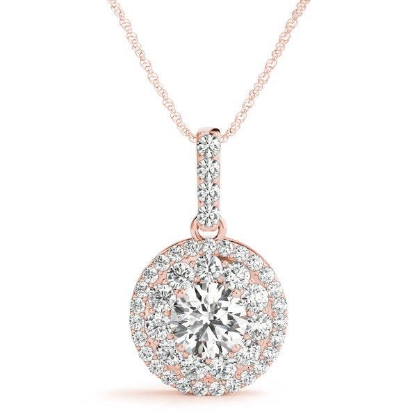 Round Halo Diamond Pendant · 1.88 ct tw