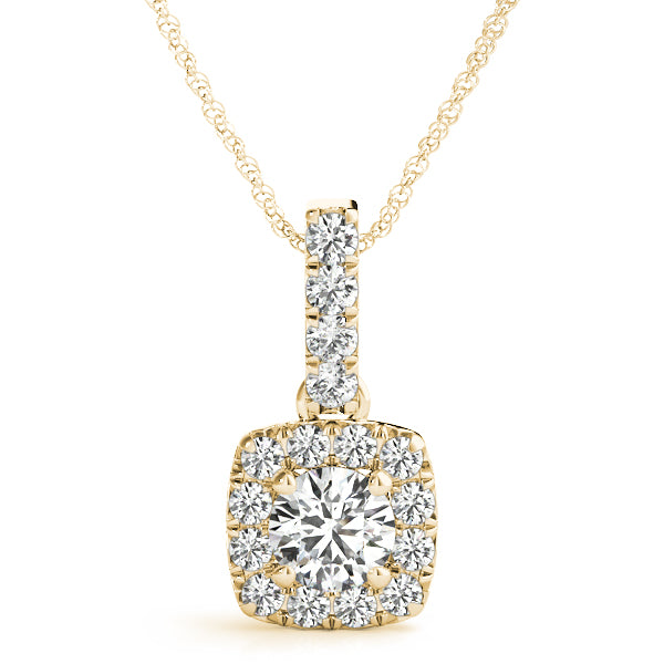 Round Halo Diamond Pendant · 2.76 ct tw