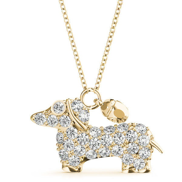 Doggy Charm Diamond Pendant · 0.45 ct tw