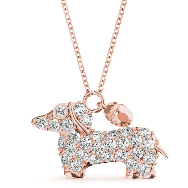 Doggy Charm Diamond Pendant · 0.45 ct tw