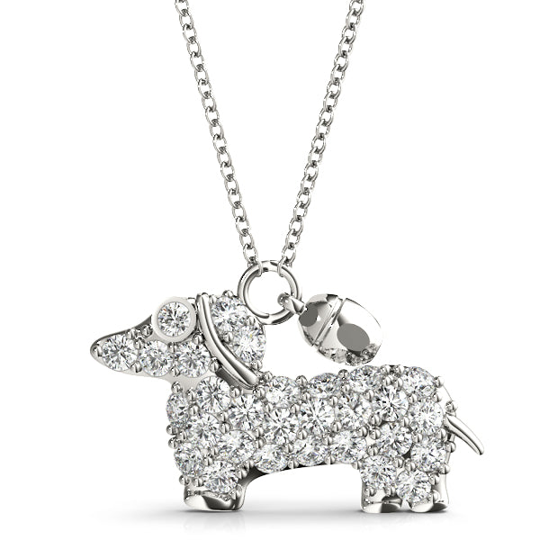 Doggy Charm Diamond Pendant · 0.45 ct tw