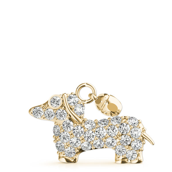 Doggy Charm Diamond Pendant · 0.45 ct tw