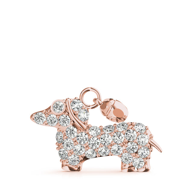 Doggy Charm Diamond Pendant · 0.45 ct tw