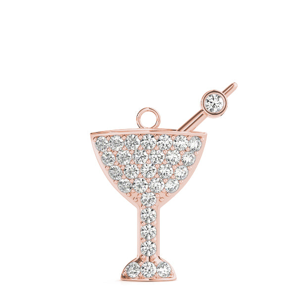 Martini Glass Charm Diamond Pendant · 0.47 ct tw