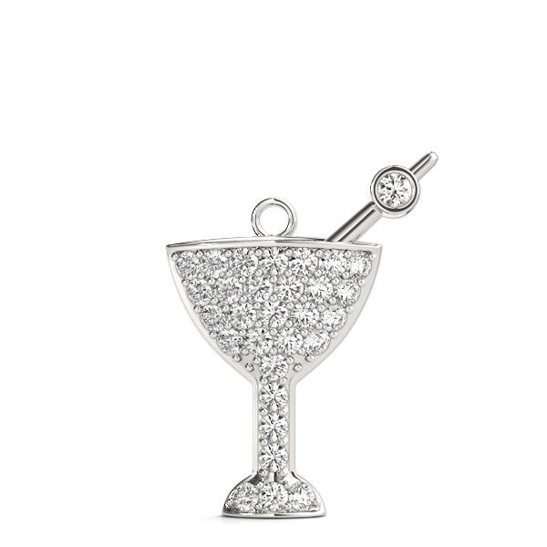Martini Glass Charm Diamond Pendant · 0.47 ct tw