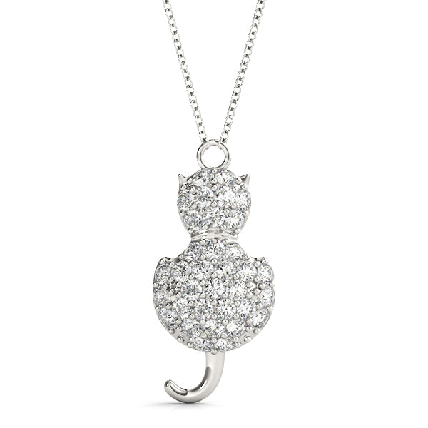 Cat Charm Diamond Pendant · 0.51 ct tw