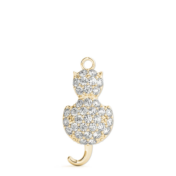 Cat Charm Diamond Pendant · 0.51 ct tw