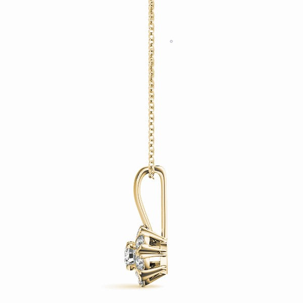 Round Cluster - Split Prongs Diamond Pendant · 0.36 ct tw