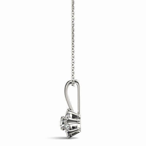 Round Cluster - Split Prongs Diamond Pendant · 0.36 ct tw