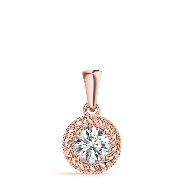 Round Diamond Solitaire Pendant · 1.00 ct tw