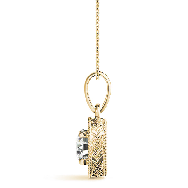Round Diamond Solitaire Pendant · 0.50 ct tw