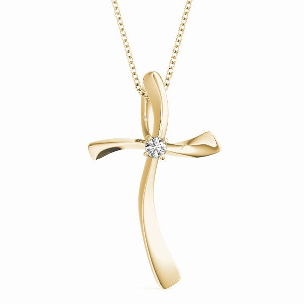 Cross Diamond Pendant · 0.03 ct tw