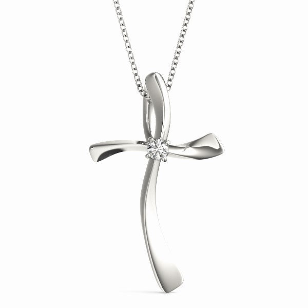 Cross Diamond Pendant · 0.03 ct tw