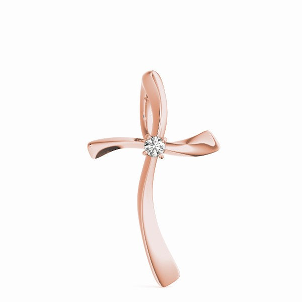 Cross Diamond Pendant · 0.03 ct tw