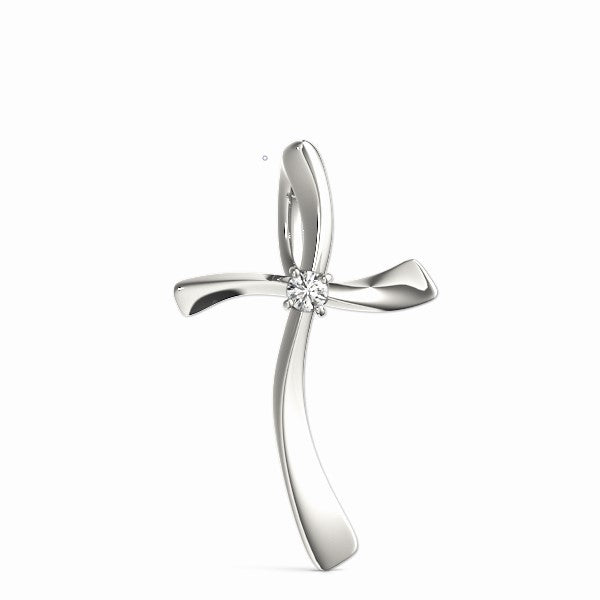 Cross Diamond Pendant · 0.03 ct tw